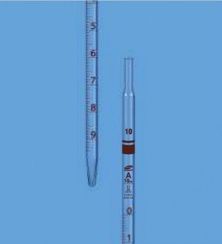 Пипетки Мора, градуированные 1 мл, ASTM, класс А, с сертификатом партии, OMSONS от компании ЛабХимСнаб, официального дистрибьютора в России