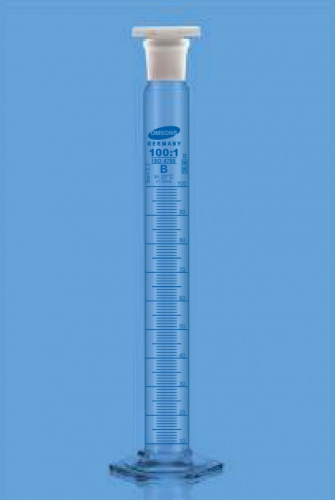 Цилиндр мерный 10 мл, с шестигранным основанием, с пробкой, класс В, OMSONS от компании ЛабХимСнаб, официального дистрибьютора в России