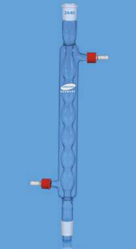 Холодильник шариковый Аллина с резьбовыми коннекторами, ASTM, L-200, 24/40, OMSONS от компании ЛабХимСнаб, официального дистрибьютора в России